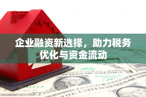 集贤企业融资新选择，助力税务优化与资金流动