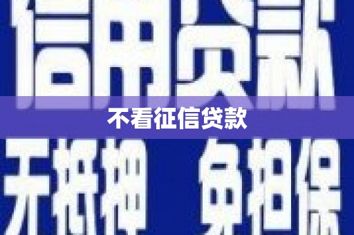 集贤不看征信贷款