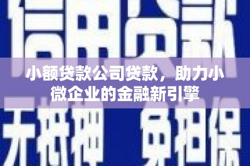 集贤小额贷款公司贷款，助力小微企业的金融新引擎