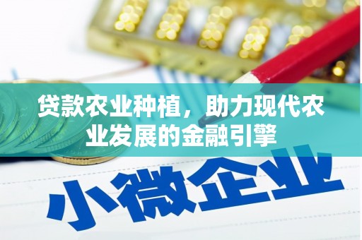 集贤贷款农业种植，助力现代农业发展的金融引擎