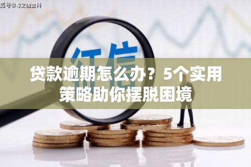 集贤贷款逾期怎么办？5个实用策略助你摆脱困境