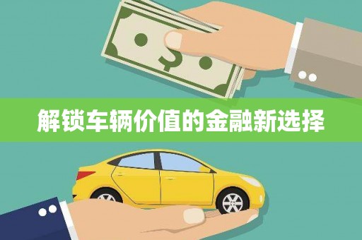 集贤解锁车辆价值的金融新选择