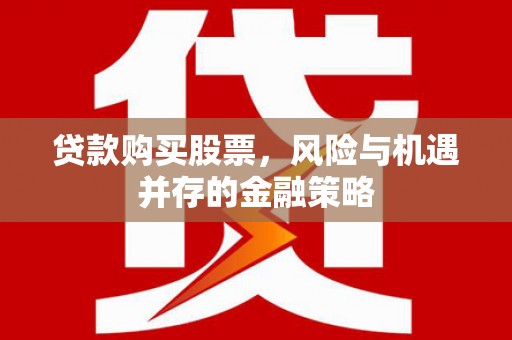 集贤贷款购买股票，风险与机遇并存的金融策略