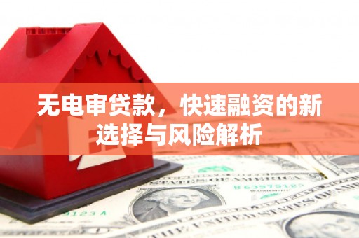 集贤无电审贷款，快速融资的新选择与风险解析