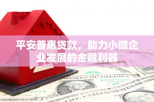 集贤平安普惠贷款，助力小微企业发展的金融利器