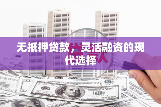 集贤无抵押贷款，灵活融资的现代选择