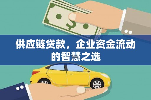 集贤供应链贷款，企业资金流动的智慧之选