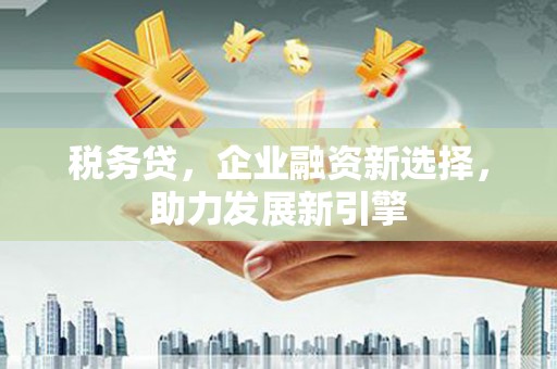 集贤税务贷，企业融资新选择，助力发展新引擎