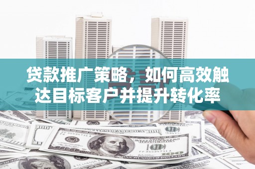 集贤贷款推广策略，如何高效触达目标客户并提升转化率