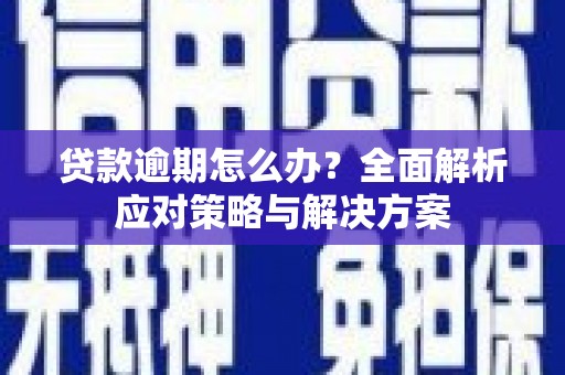 集贤贷款逾期怎么办？全面解析应对策略与解决方案