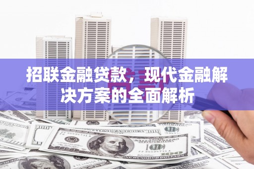 集贤招联金融贷款，现代金融解决方案的全面解析