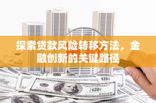 集贤探索贷款风险转移方法，金融创新的关键路径