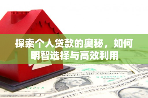 集贤探索个人贷款的奥秘，如何明智选择与高效利用
