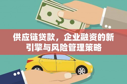 集贤供应链贷款，企业融资的新引擎与风险管理策略