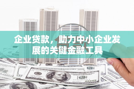 集贤企业贷款，助力中小企业发展的关键金融工具