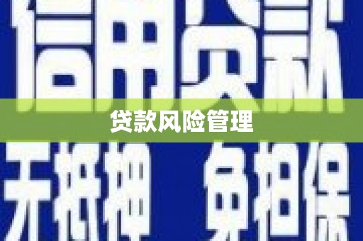 集贤贷款风险管理