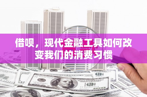 集贤借呗，现代金融工具如何改变我们的消费习惯