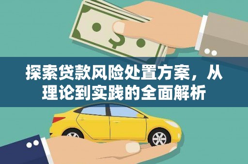 集贤探索贷款风险处置方案，从理论到实践的全面解析