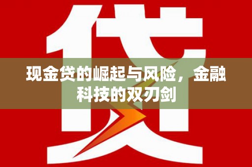 集贤现金贷的崛起与风险，金融科技的双刃剑
