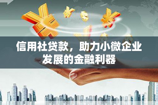 集贤信用社贷款，助力小微企业发展的金融利器