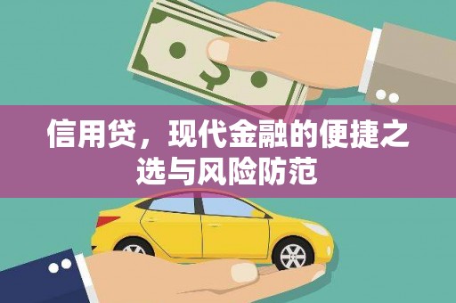 集贤信用贷，现代金融的便捷之选与风险防范