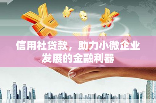 集贤信用社贷款，助力小微企业发展的金融利器