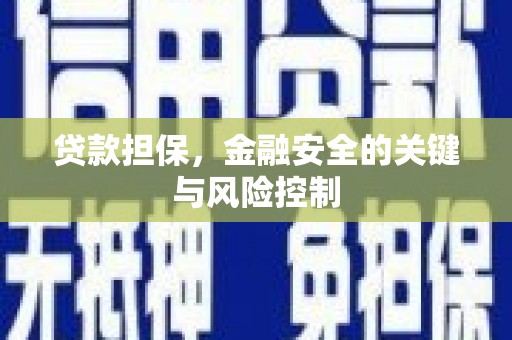 集贤贷款担保，金融安全的关键与风险控制