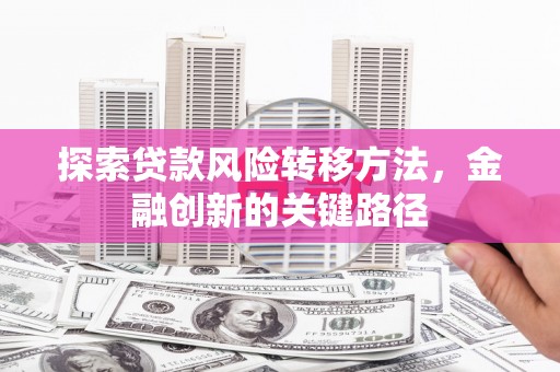 集贤探索贷款风险转移方法，金融创新的关键路径