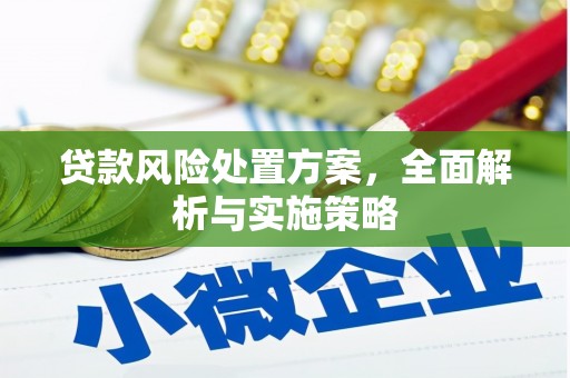 集贤贷款风险处置方案，全面解析与实施策略