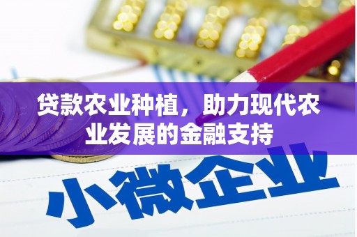 集贤贷款农业种植，助力现代农业发展的金融支持