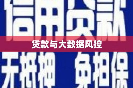 集贤贷款与大数据风控